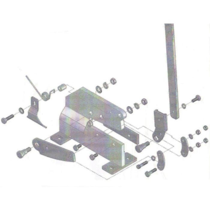 TRUSCO 板金用切断機 レバーシャP-1用部品 NO.17六角ボルト(Tcode:4507444)