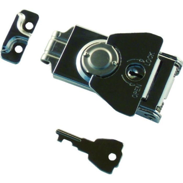 TRUSCO 回転ファスナー 鍵付 クロームメッキ(Tcode:7787146)