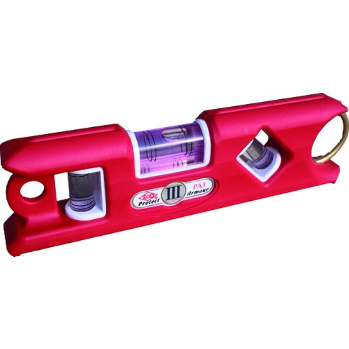 KOD ポケット水平器 プロテクトアーマー3 レッド(Tcode:8370750)