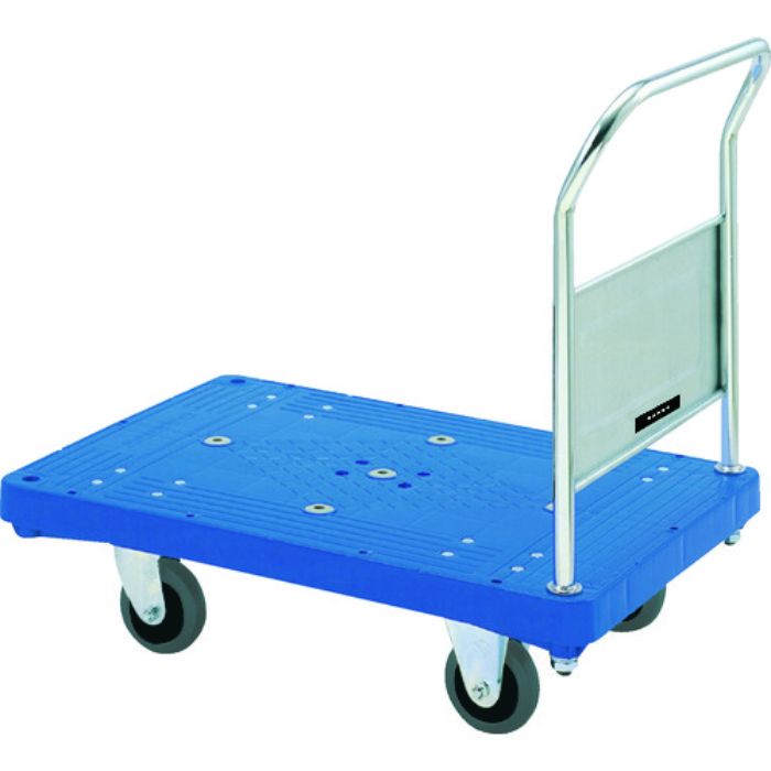 ダンディ プラスチック台車 ダンディPシリーズ タイプPA 固定ハンドル式 ステンレスハンドル仕様 W905×D605(Tcode:2082198)