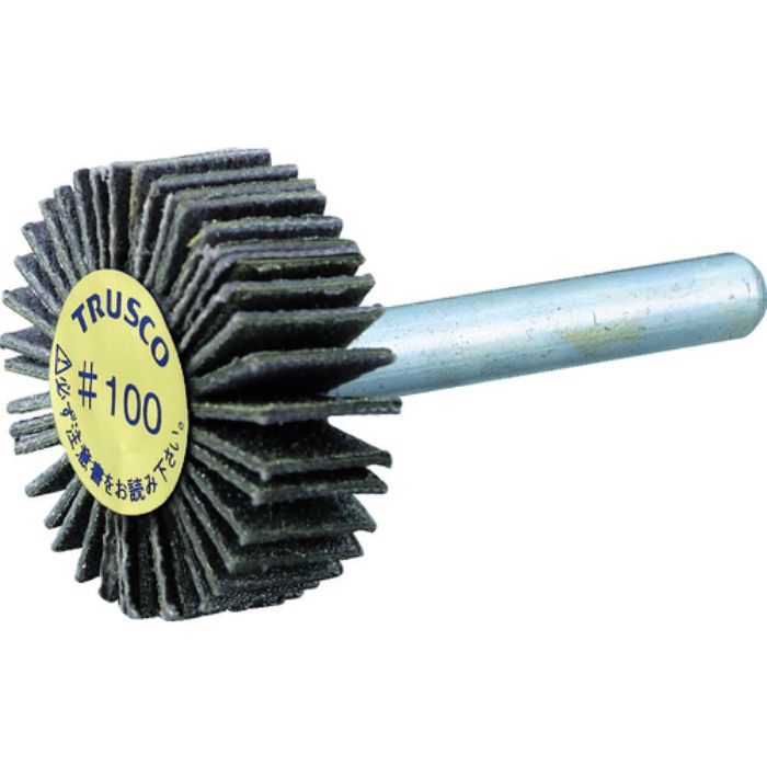 TRUSCO ダイヤ軸付フラップホイール オールダイヤ Φ10X軸径3 100#(Tcode:2168049)