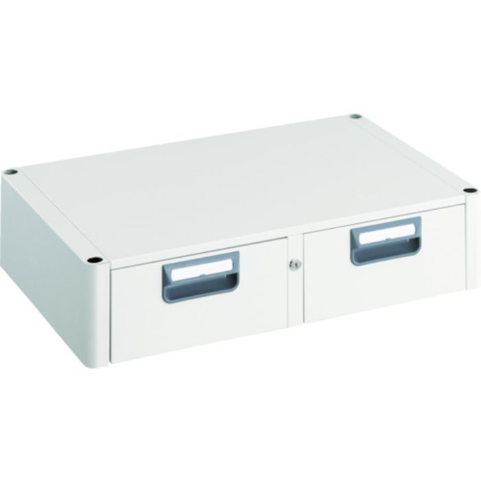 TRUSCO ツールワゴン フェニックスワゴン 2列引出 750X500 ホワイト(Tcode:4882989)