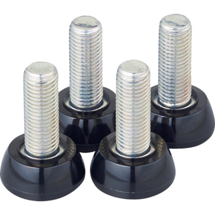 TRUSCO スチール製ワゴン用アジャスターセット ツールワゴン フェニックスワゴン用 M16 4本入(Tcode:4940024)