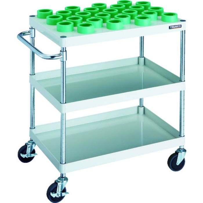 TRUSCO ツールワゴン フェニックスワゴン 750X500XH880 HSK63A ホワイト(Tcode:1148348)