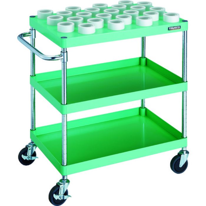 TRUSCO ツールワゴン フェニックスワゴン 750X500XH880 HSK63A ヤンググリーン(Tcode:1148349)