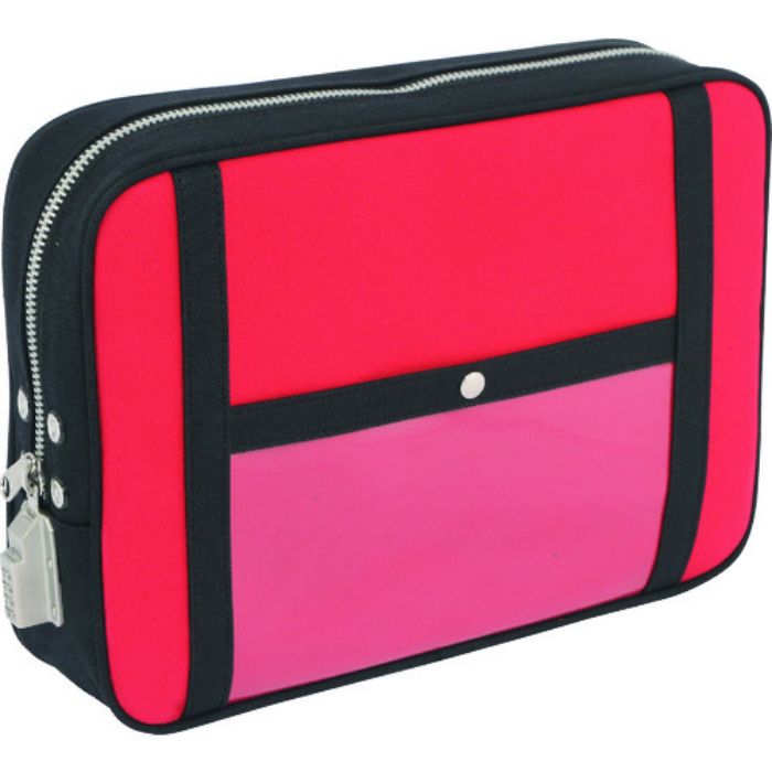 SANEI 帆布メール用ポーチ(LL)SED-1錠付 赤(Tcode:1141898)