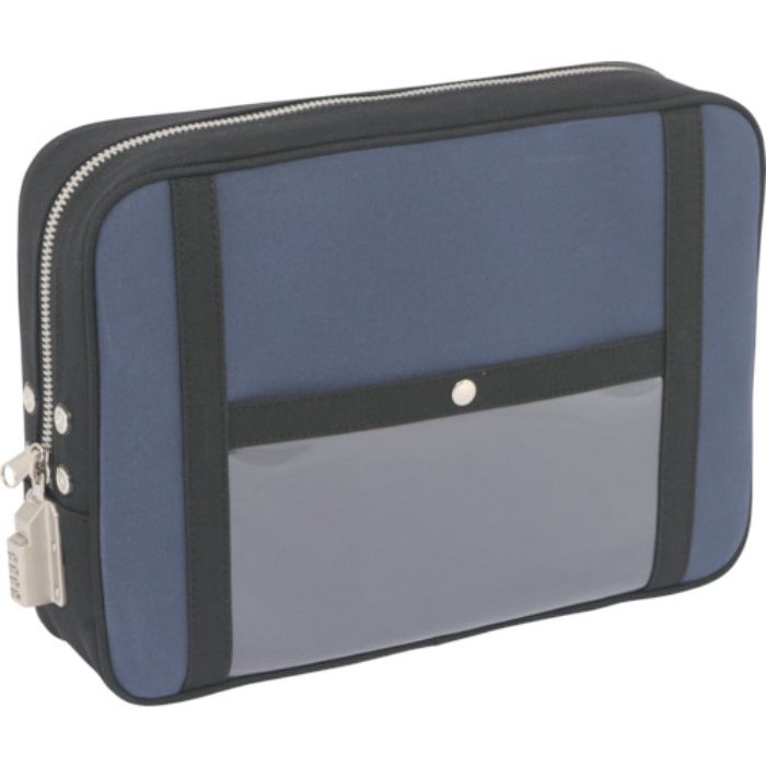 SANEI 帆布メール用ポーチ(LL)SED-1錠付 紺(Tcode:1141900)