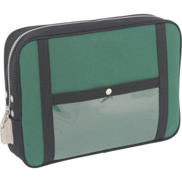 SANEI 帆布メール用ポーチ(LL)SED-1錠付 モスグリーン(Tcode:1141901)