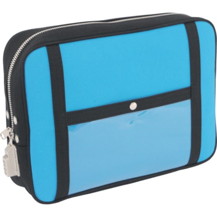 SANEI 帆布メール用ポーチ(LL)SED-1錠付 ブルー(Tcode:1141903)