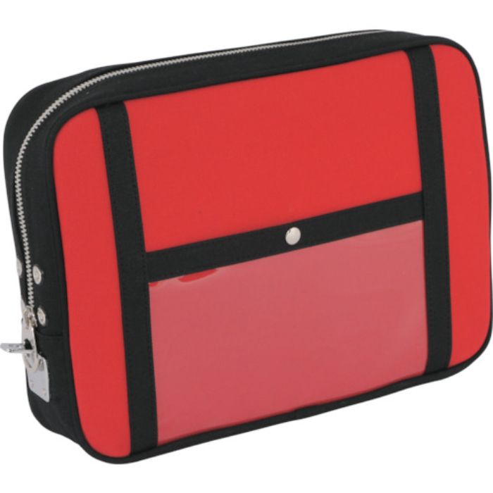 SANEI 帆布メール用ポーチ(LL)馬蹄錠金具付 赤(Tcode:1141926)