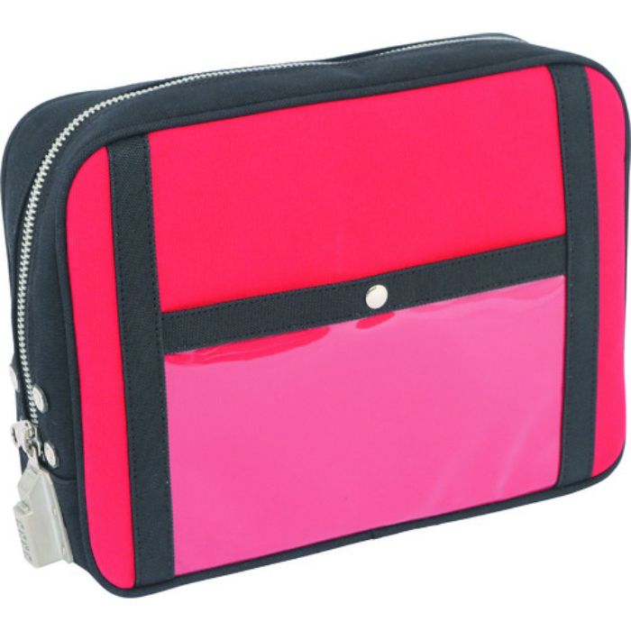 SANEI 帆布メール用ポーチ(L)SED-1錠付 赤(Tcode:1141905)