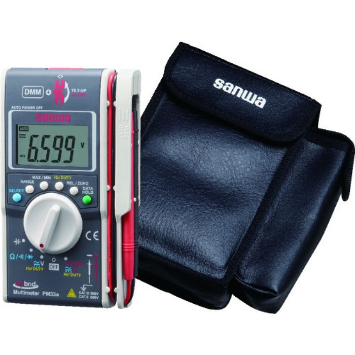 SANWA ハイブリッドミニテスタ ケース付(マルチメータ+クランプメータ)(Tcode:3974022)