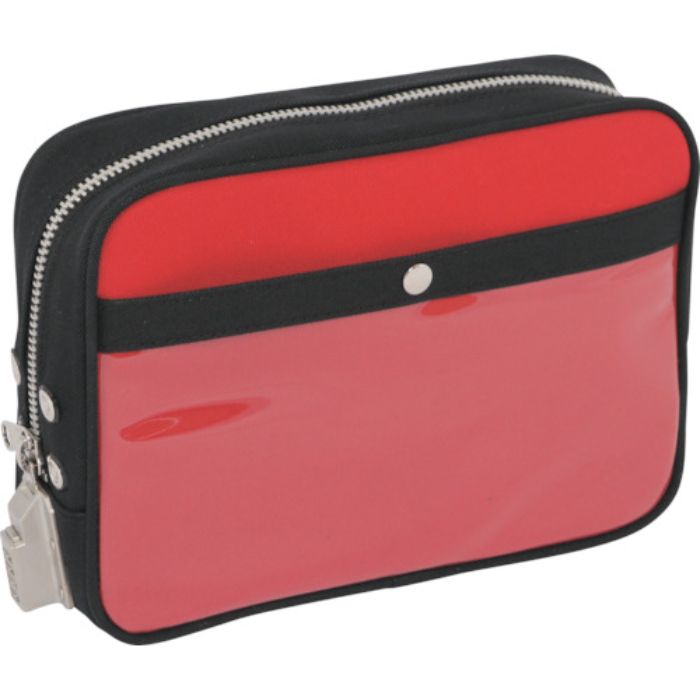 SANEI 帆布メール用ポーチ(M)SED-1錠付 赤(Tcode:1141910)