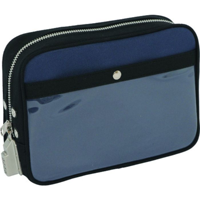 SANEI 帆布メール用ポーチ(M)SED-1錠付 紺(Tcode:1141912)