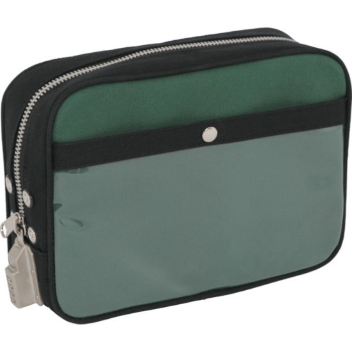 SANEI 帆布メール用ポーチ(M)SED-1錠付 モスグリーン(Tcode:1141913)