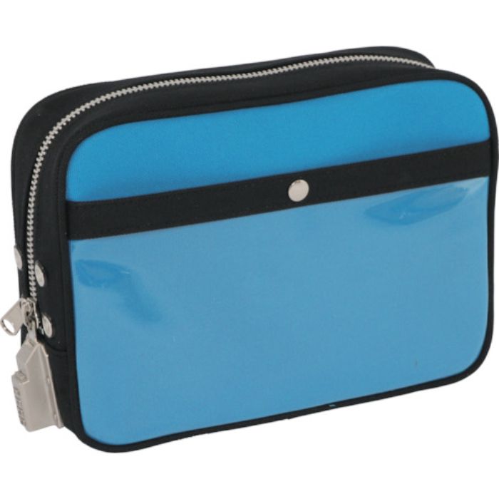 SANEI 帆布メール用ポーチ(M)SED-1錠付 ブルー(Tcode:1141914)