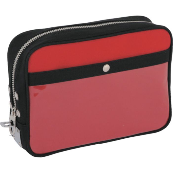 SANEI 帆布メール用ポーチ(M)馬蹄錠金具付 赤(Tcode:1141938)