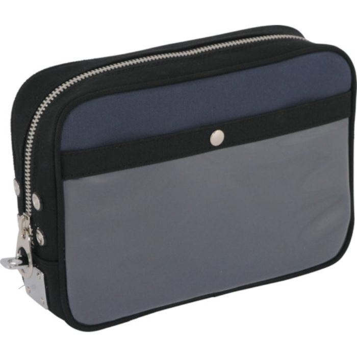 SANEI 帆布メール用ポーチ(M)馬蹄錠金具付 紺(Tcode:1141939)