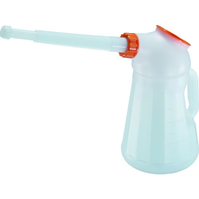 TRUSCO オイルジョッキ ピノッキオ2L ノズル・本体蓋付 網付(Tcode:2065613)