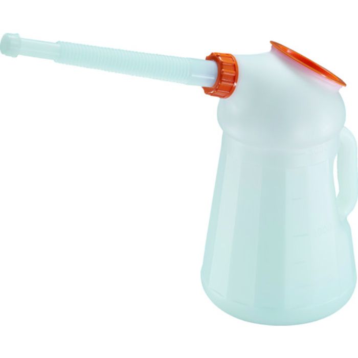 TRUSCO オイルジョッキ ピノッキオ3L ノズル・本体蓋付 網付(Tcode:2065614)