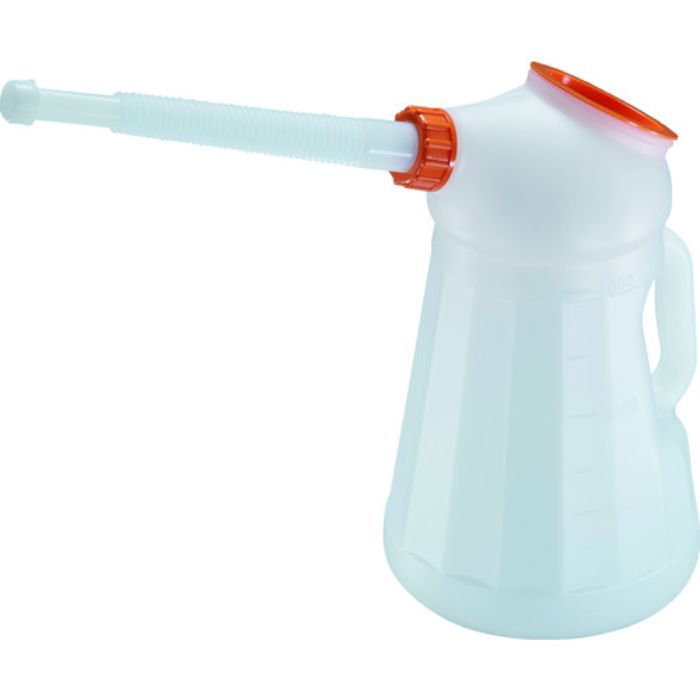 TRUSCO オイルジョッキ ピノッキオ4L ノズル・本体蓋付 網付(Tcode:2065615)