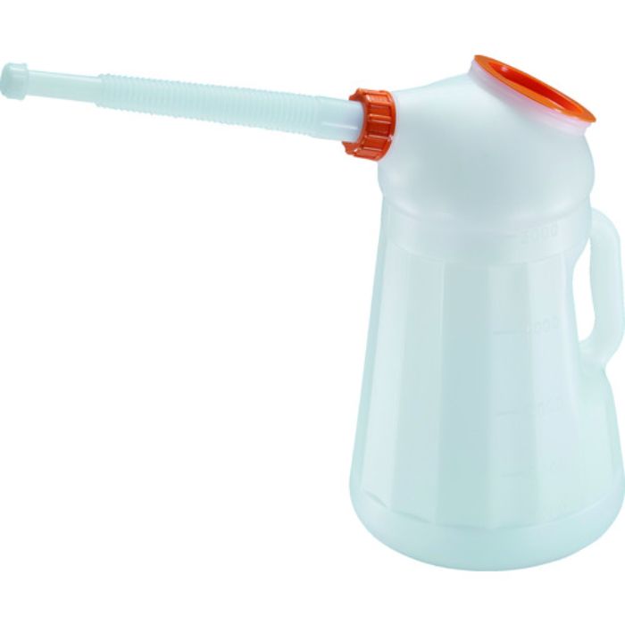 TRUSCO オイルジョッキ ピノッキオ5L ノズル・本体蓋付 網付(Tcode:2065616)