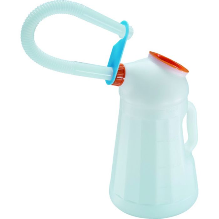 TRUSCO オイルジョッキ ピノッキオ5L ノズルホルダー付きロングノズル 本体蓋付 網付(Tcode:2065908)