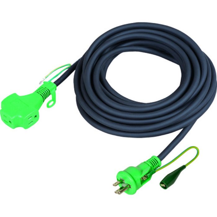 NICHIDO リペアポッキン延長コード アース付 20m 黒(Tcode:1620458)