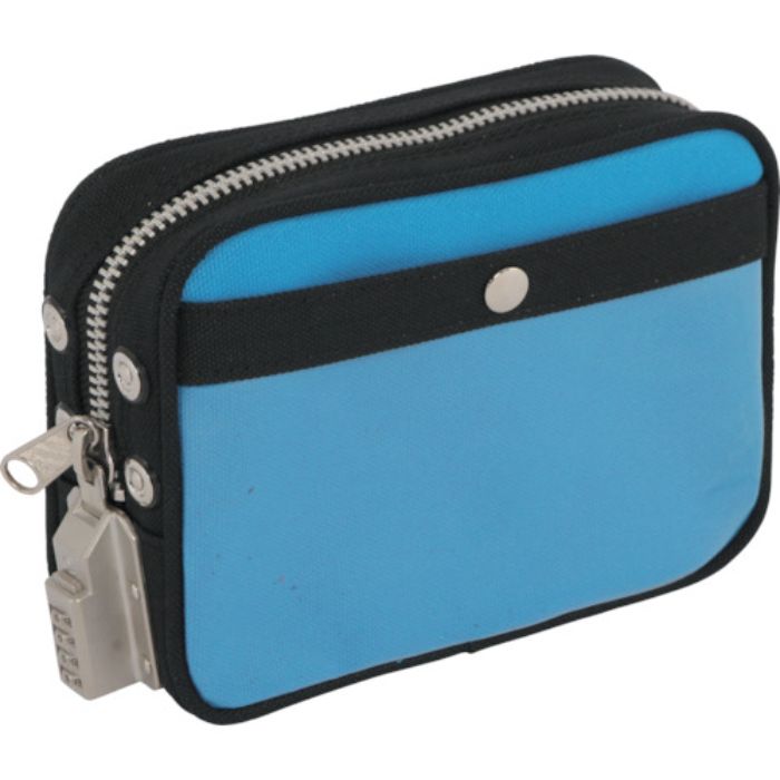 SANEI 帆布メール用ポーチ(SS)SED-1錠付 ブルー(Tcode:1141924)