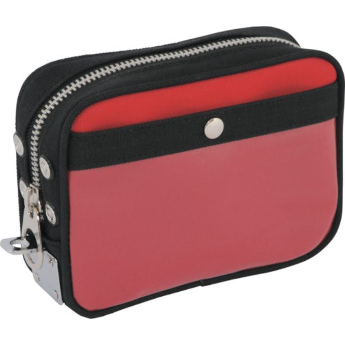 SANEI 帆布メール用ポーチ(SS)馬蹄錠金具付 赤(Tcode:1141949)