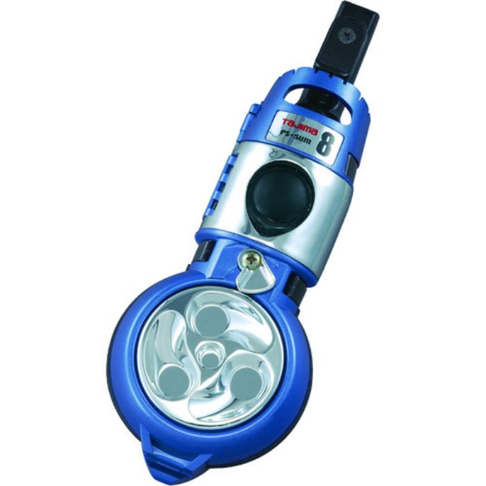 タジマ パーフェクト墨つぼ 巻取8 斜めカット(メタルブルー)(Tcode:8134775)