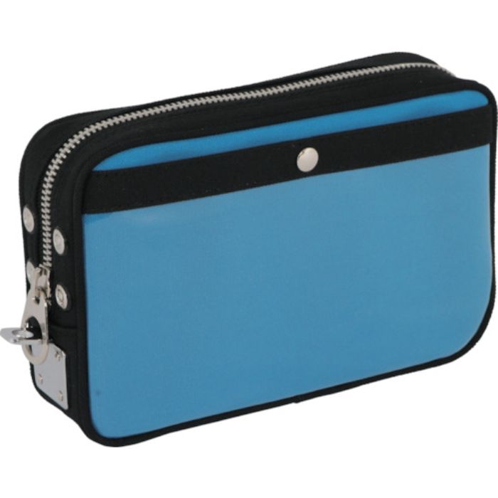 SANEI 帆布メール用ポーチ(S)馬蹄錠金具付 ブルー(Tcode:1141947)