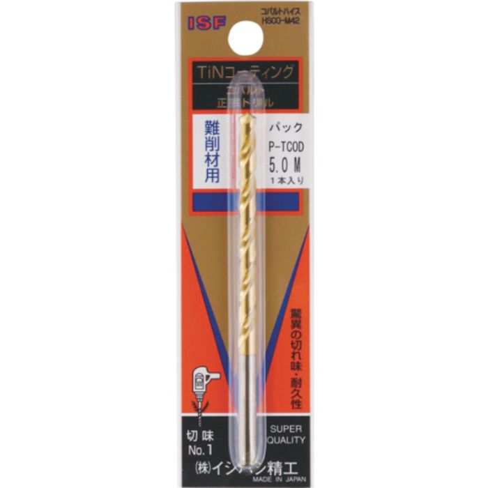 ISF パック入 TINコバルト正宗ドリル 1.0mm (1本入)(Tcode:5075343)