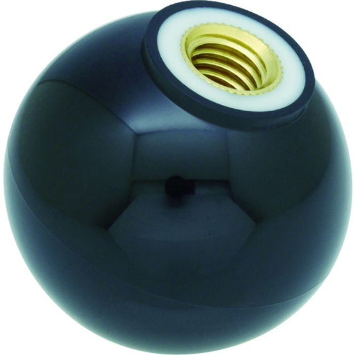 TRUSCO 樹脂製握り玉 芯金付 黒 Φ20×M5mm(Tcode:3374173)