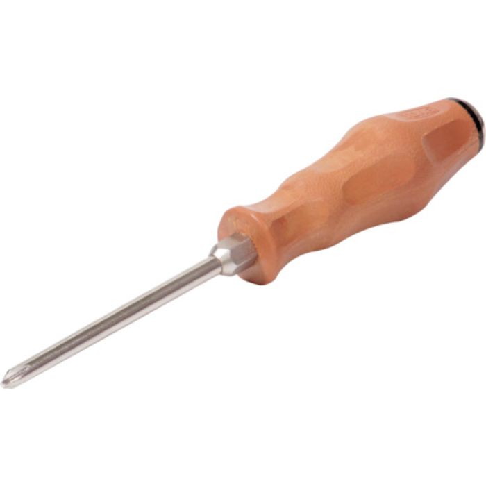 TONE 木柄ドライバー スベランドライバー(貫通) 刃先No.1 軸長75mm 全長167mm(Tcode:3363022)