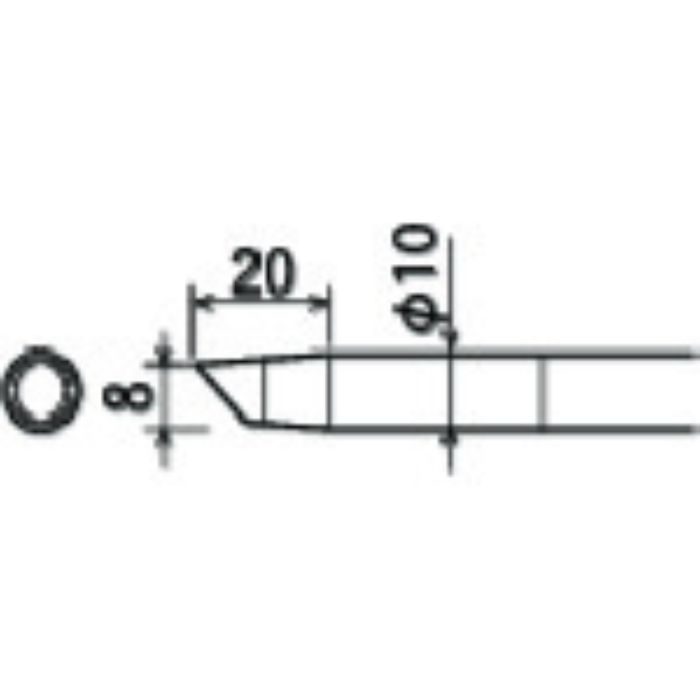 グット 替こて先 8C型 PX-401用(Tcode:8183705)