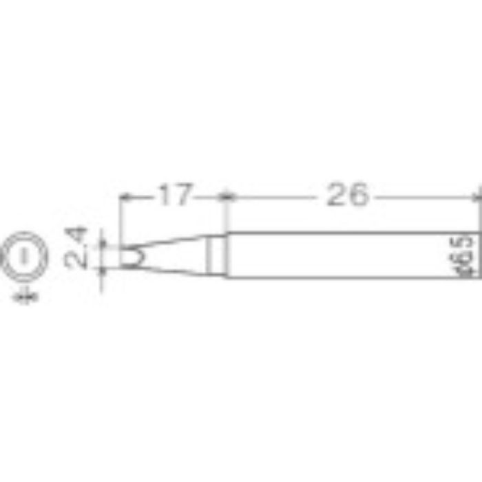 グット PX-601/601AS用交換こて先 2.4D(Tcode:3372120)