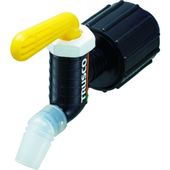 TRUSCO 樹脂製給油コック キューちゃん 口径40 フッ素ゴム 黄(Tcode:8557798)