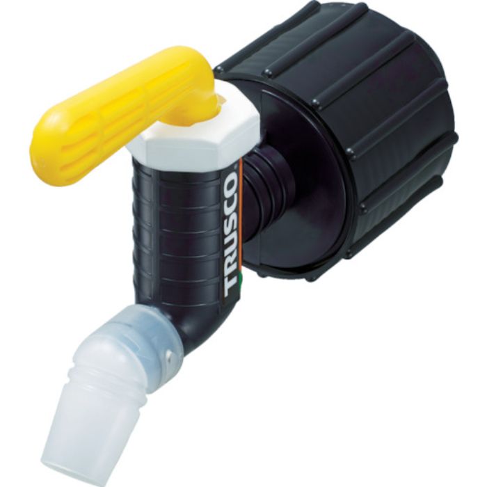 TRUSCO 樹脂製給油コック キューちゃん 口径50 フッ素ゴム 黄(Tcode:8557801)