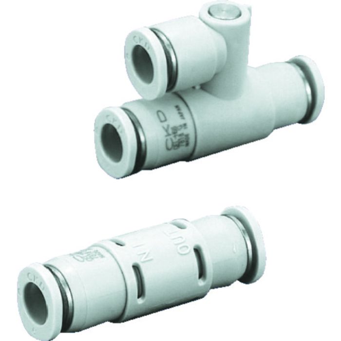 CKD ワンタッチ継手付急速排気弁QELシリーズΦ6 排気ポート継手付タイプ(Tcode:1952839)