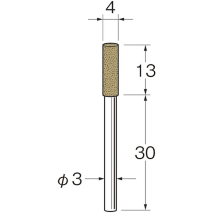 リューター 軸付ラビン砥石(一般用)R4313粒度(#):180(Tcode:1283354)