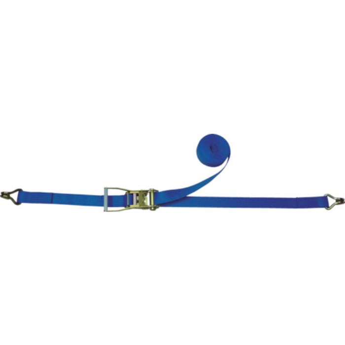 TESAC ラッシングベルト ベルト荷締機ラチェットバックル式両端ナローフック付(Tcode:4334001)