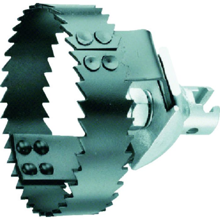 ローデン 排水管掃除機用交換先端ツール ダブルソー65 φ22mmワイヤ用(Tcode:8247928)
