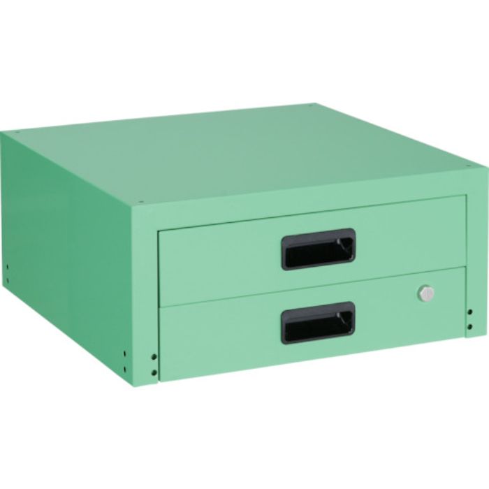 TRUSCO ツールワゴン ラビットワゴン用引出2段 500X500 ヤンググリーン(Tcode:3663051)