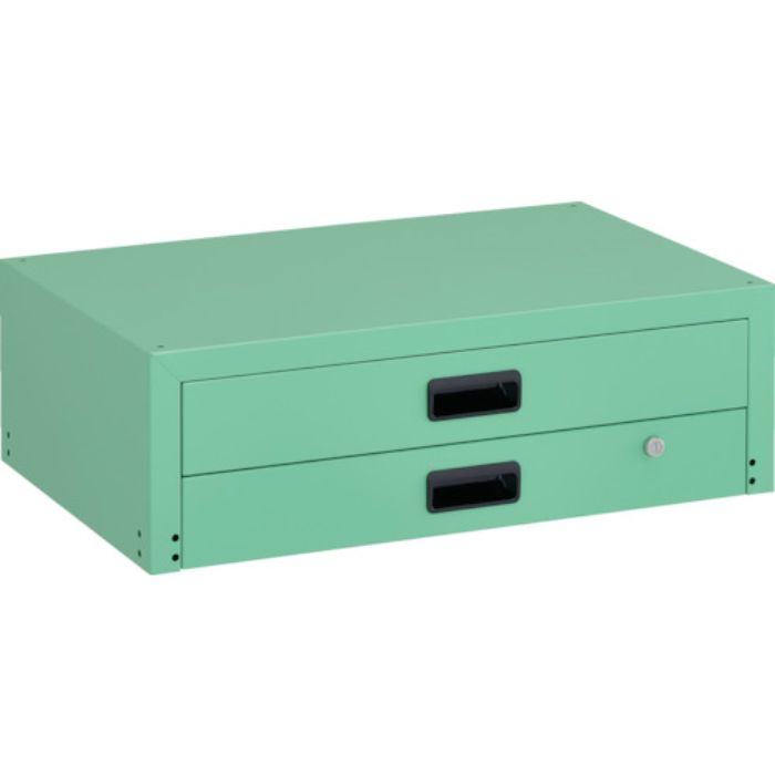 TRUSCO ツールワゴン ラビットワゴン用2段引出 700X450 ヤンググリーン(Tcode:2407688)