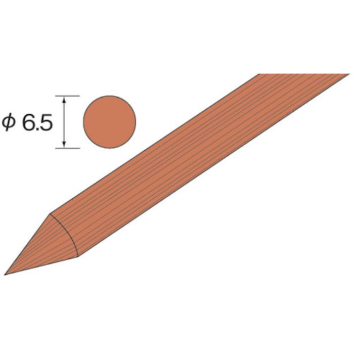 ミニモ ポリッシングウッドスティック ソフト 丸 φ6.5 (5個入)(Tcode:8527144)