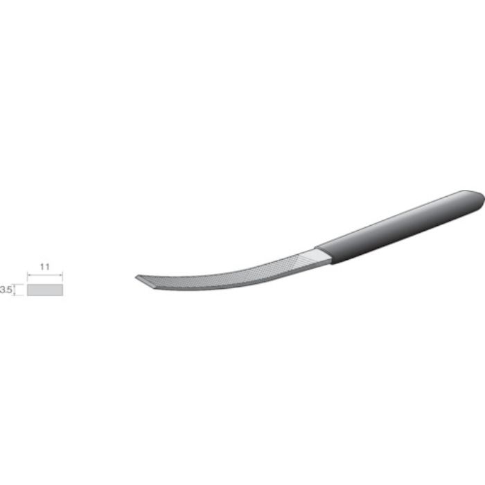 ミニモ コテヤスリ 舟型 中目 平(Tcode:8528657)