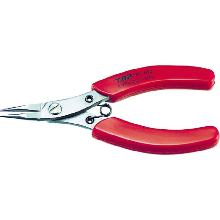 TOP ラウンドノーズプライヤ ステンレス製 100mm(Tcode:3692574)