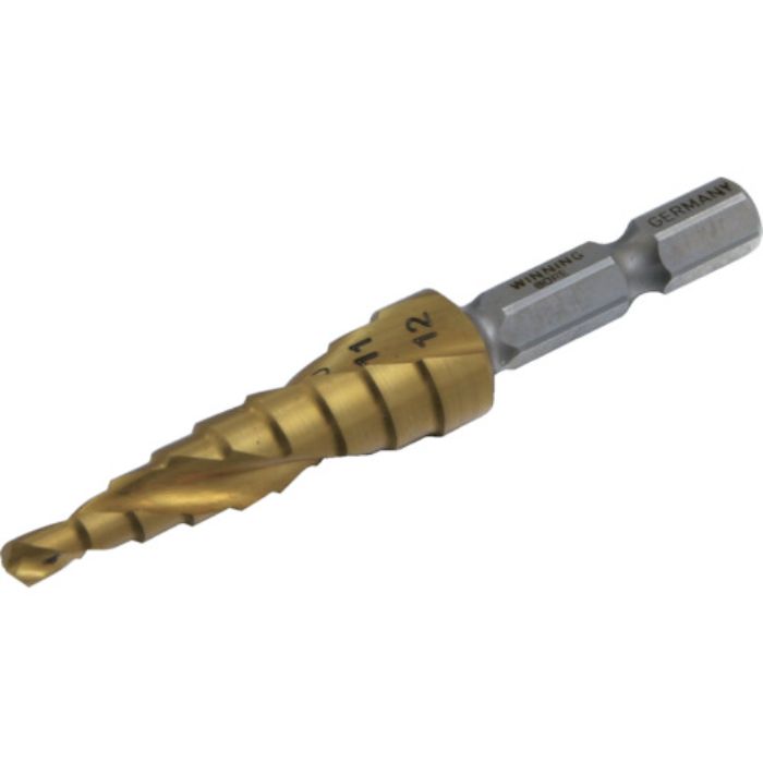 ウイニングボア ステップドリル ピラミッドドリル 4〜12mmチタンコーティング(Tcode:4032403)