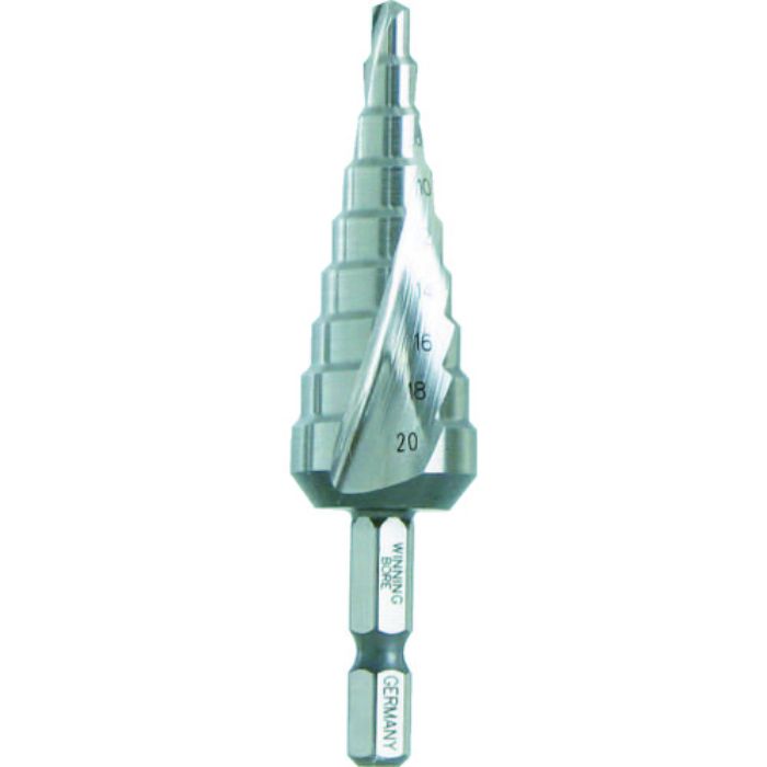 ウイニングボア ステップドリル ピラミッドドリル 4〜20mm(Tcode:4032411)
